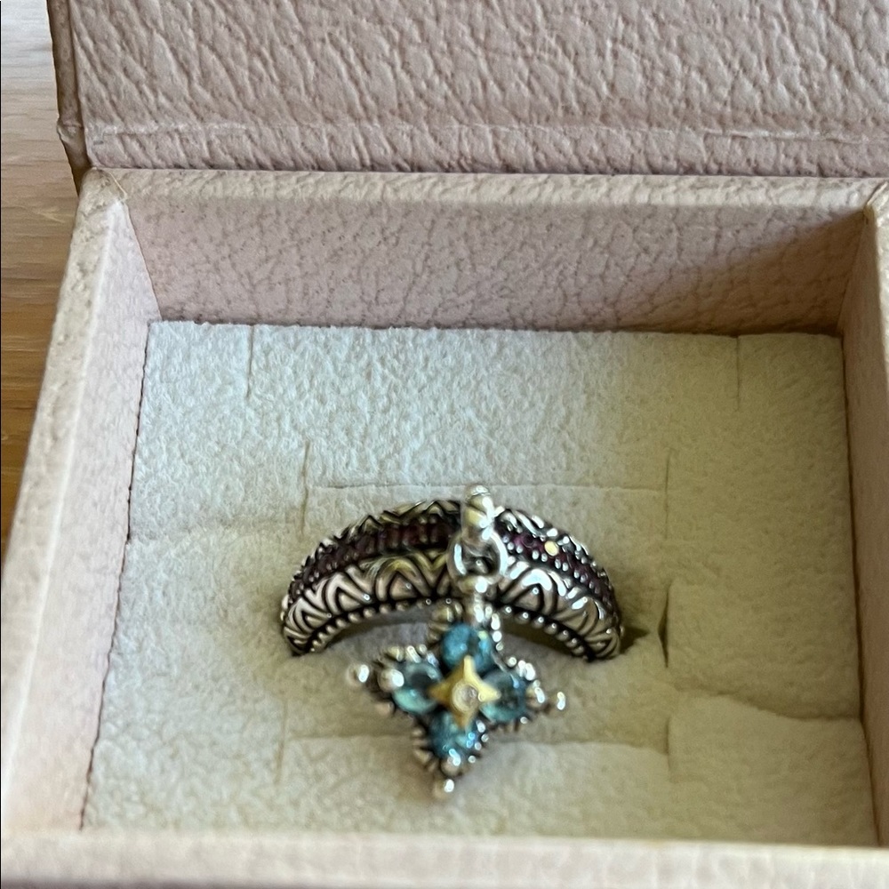 Barbara Bixby dangle charm ring